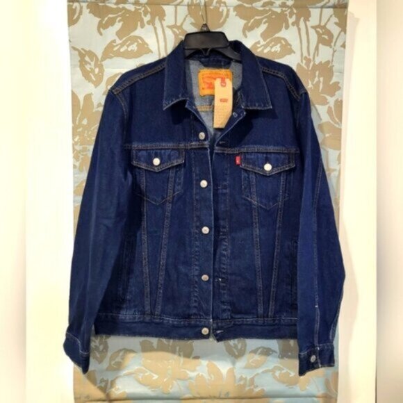 LEVI'S Trucker Jacket Denim Jean Jacket Men's Size Small - Picture 1 of 12
